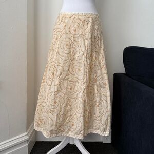 Style & co maxi skirt lace trim floral